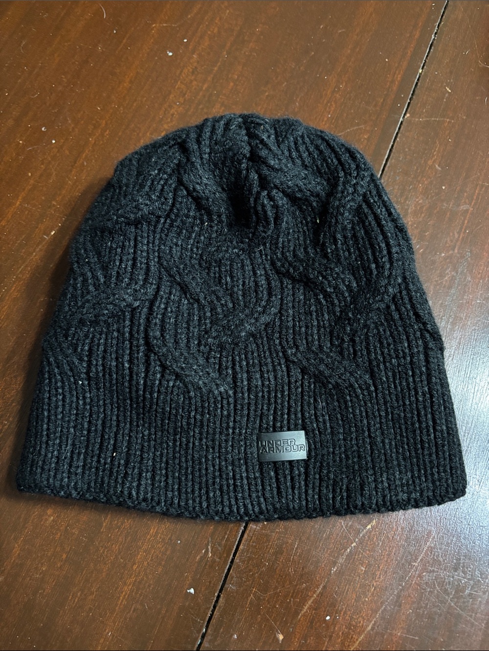 Under Armour Black Cable Knit Beanie